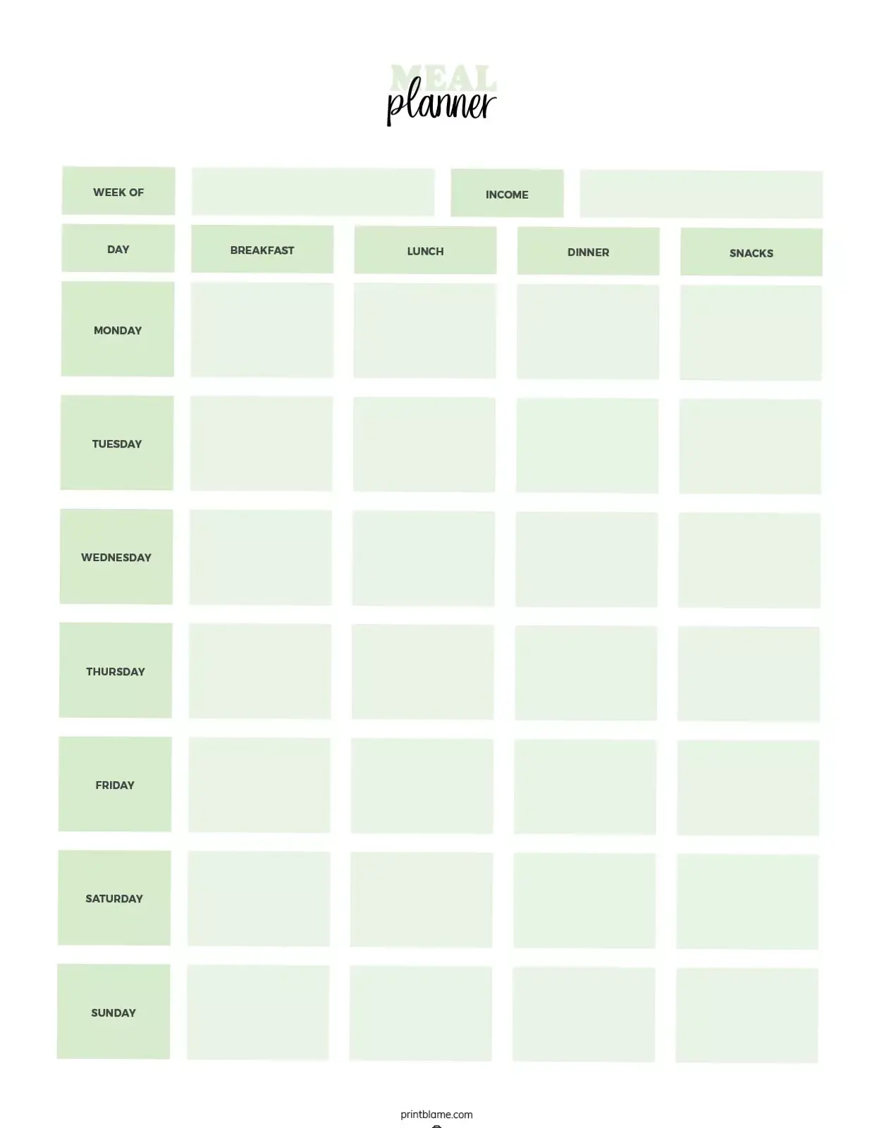 📝 📅 stay inspired all year long: Free Printable Meal Planner | Digital Design | Creative Planners | Organize Your Meals with Ease