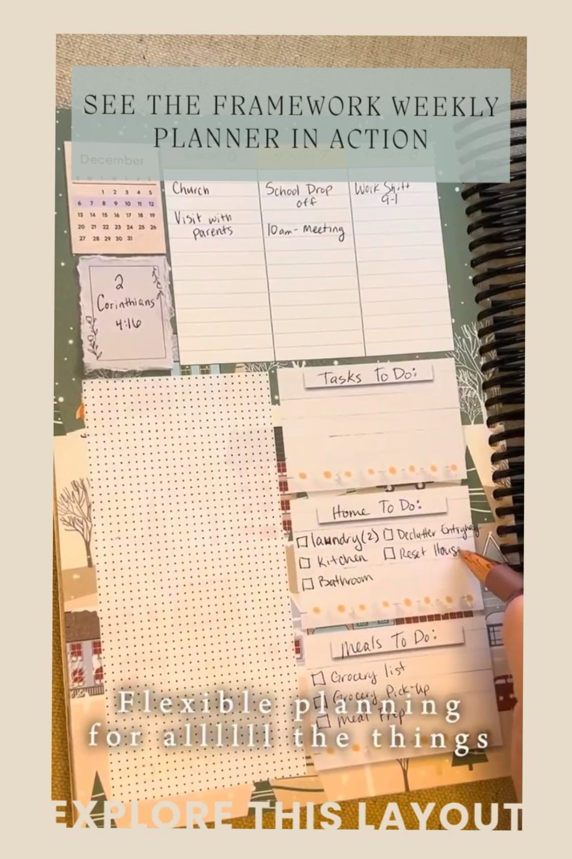 ✨ 🌿 stay inspired all year long: Framework Weekly Planner in Action