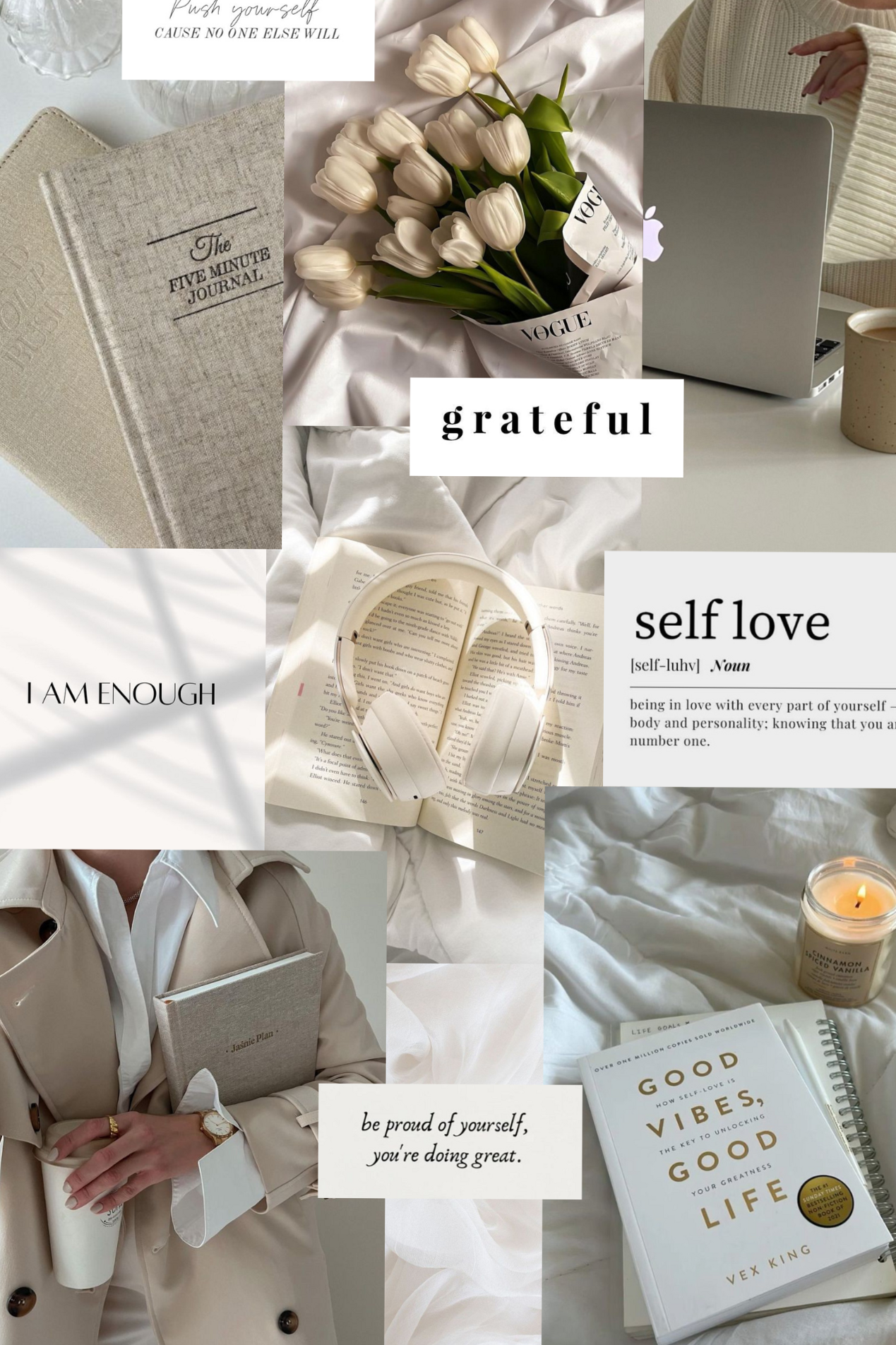 🍰 🥂 stay inspired all year long: White Aesthetic Mood Board for Digital Design & Creative Projects