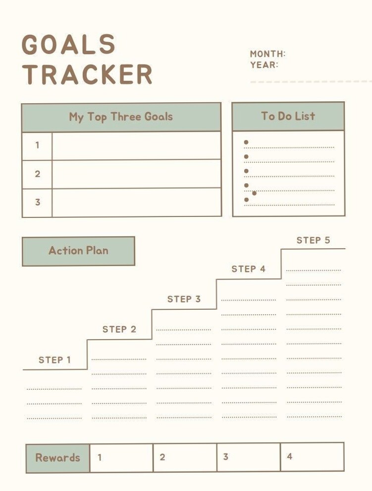 🥂 💍 stay inspired all year long: Weekly Habit Tracker for Accountability & Goal Progress