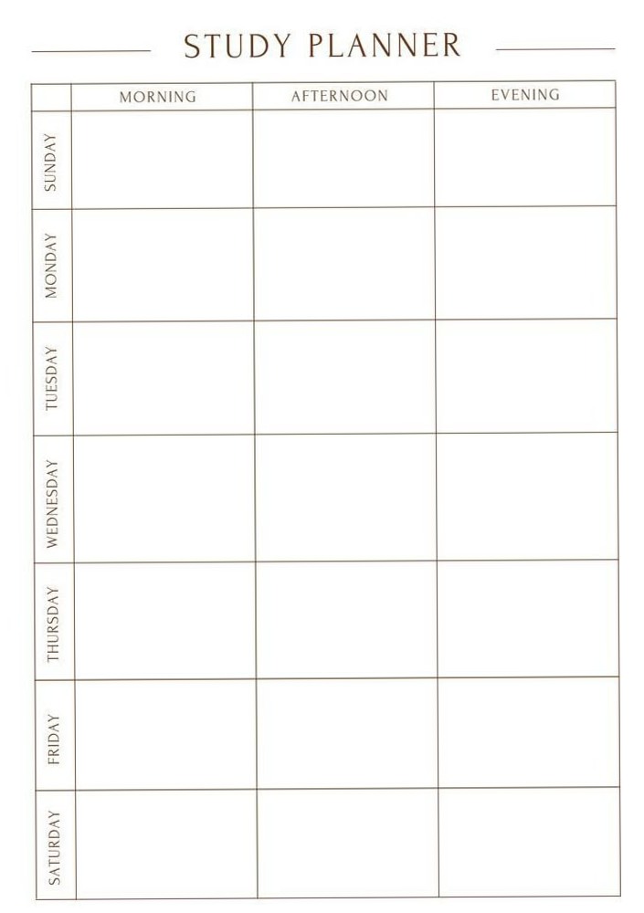 🪄 🖌️ stay inspired all year long: Study Planner Printable | Organize Your Learning Journey