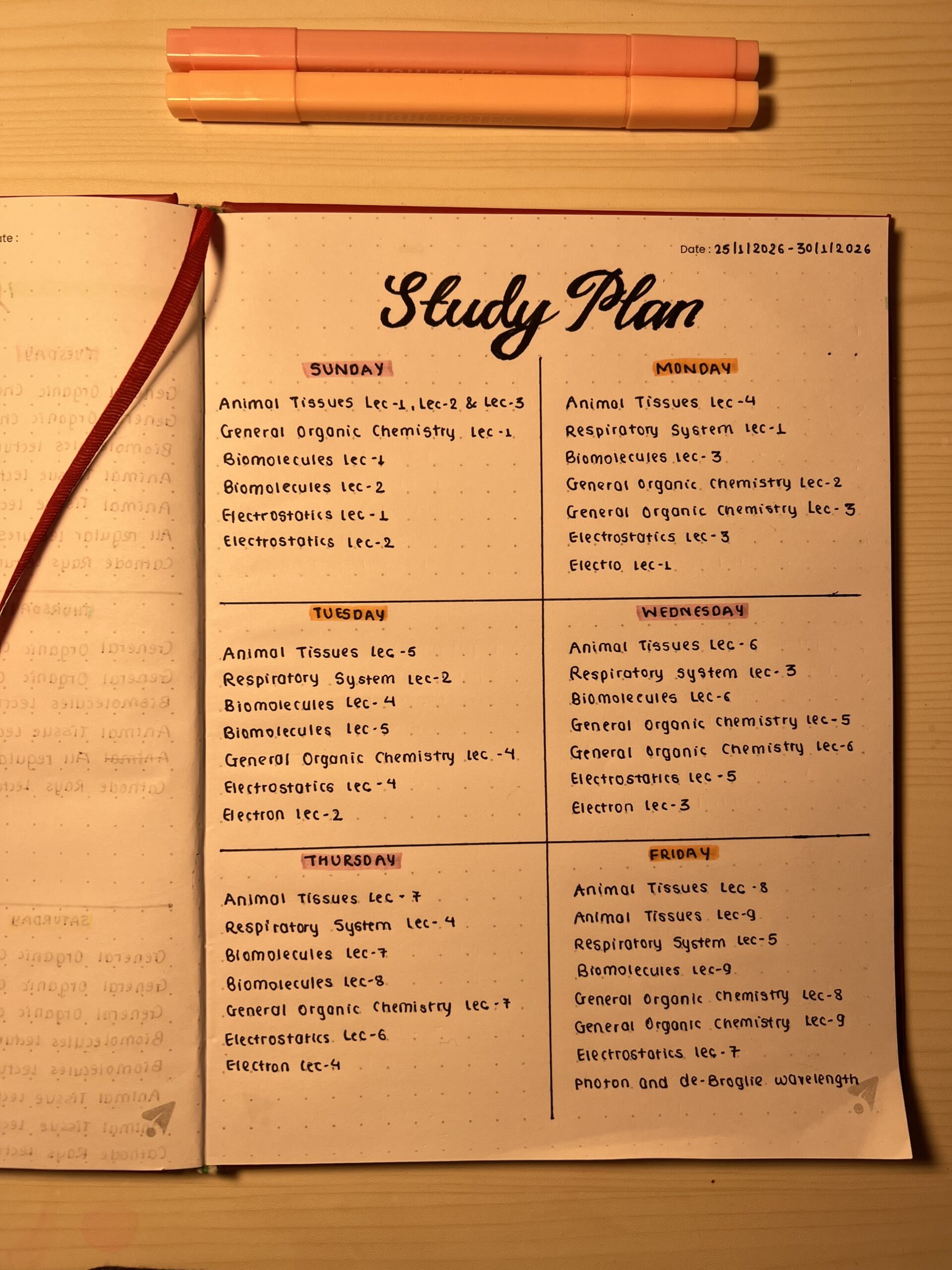 ✨ ✨ stay inspired all year long: Realistic Weekly Study Plan | Productive & Balanced