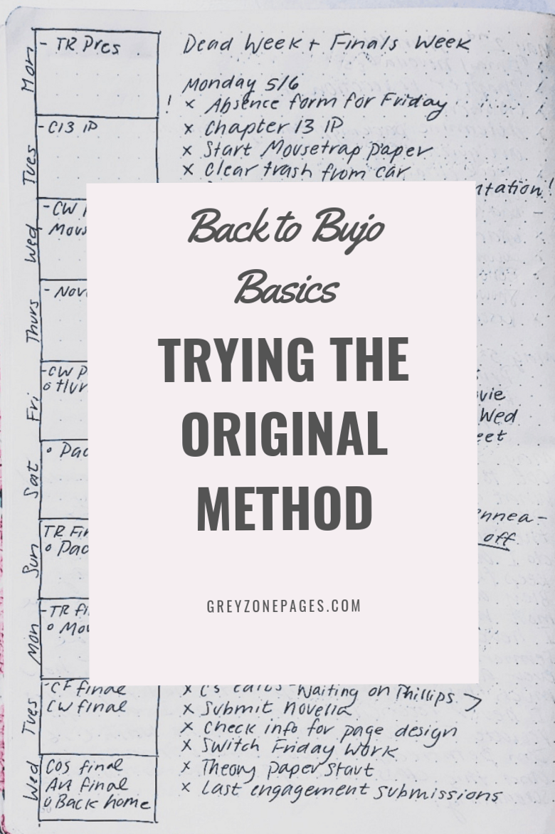 🌿 ☁️ stay inspired all year long: Back to Bujo Basics: Trying the Original Method