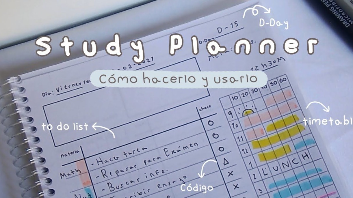 🎀 ✨ stay inspired all year long: Study Planner: Cómo hacer uno estilo coreano (imprimible)