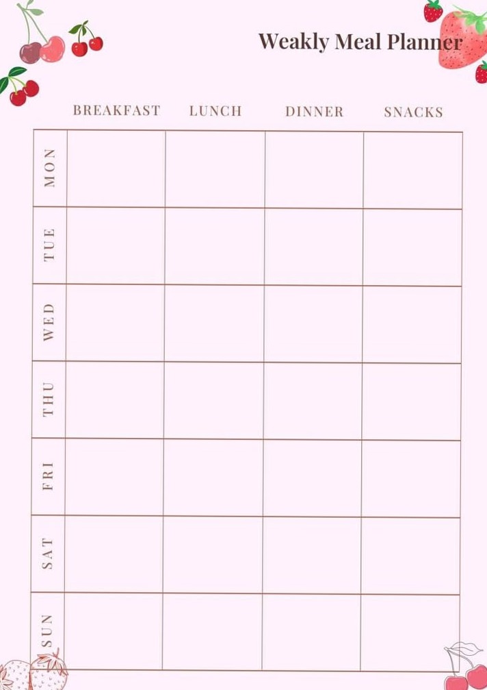 💎 📍 stay inspired all year long: Essensplaner Greek Edition | Digital Planner Design