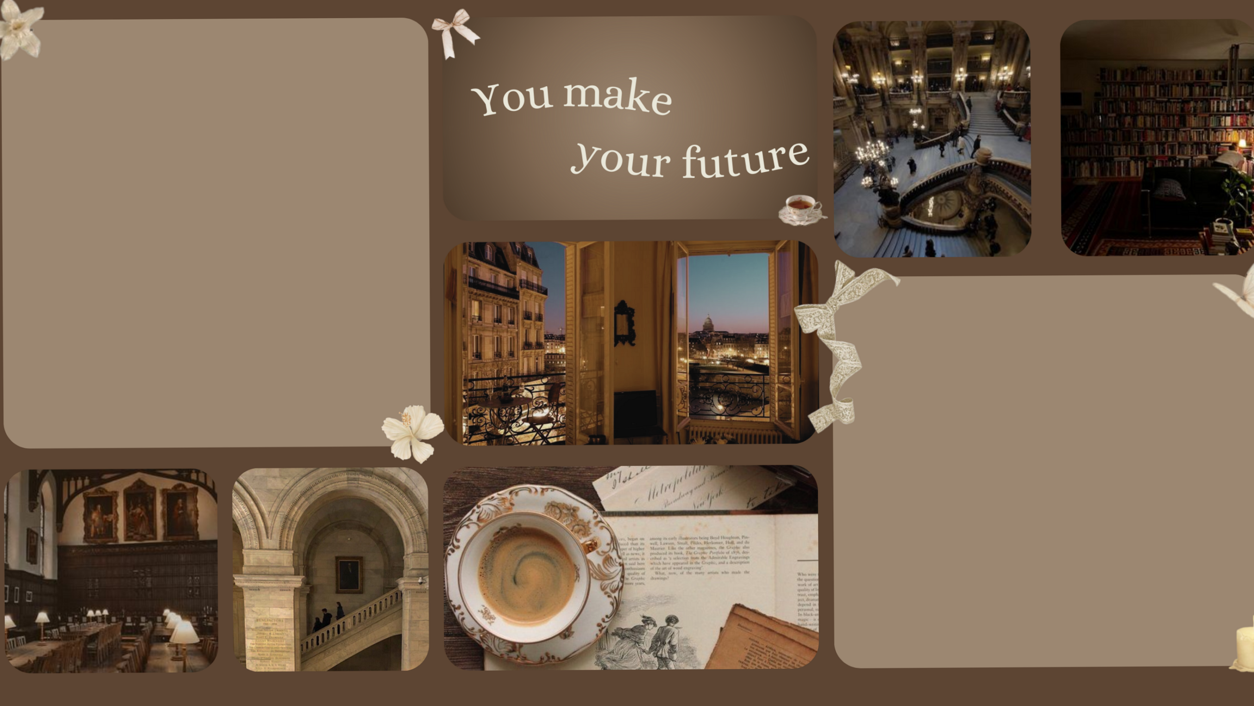 📁 🖇️ stay inspired all year long: Dark Academia Desktop Wallpaper for Creative Minds