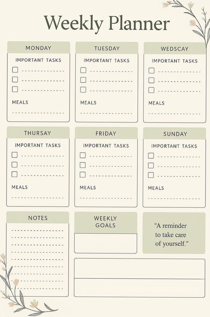 🌈 🌈 stay inspired all year long: Boho Weekly Planner – Download & Stay Organized!