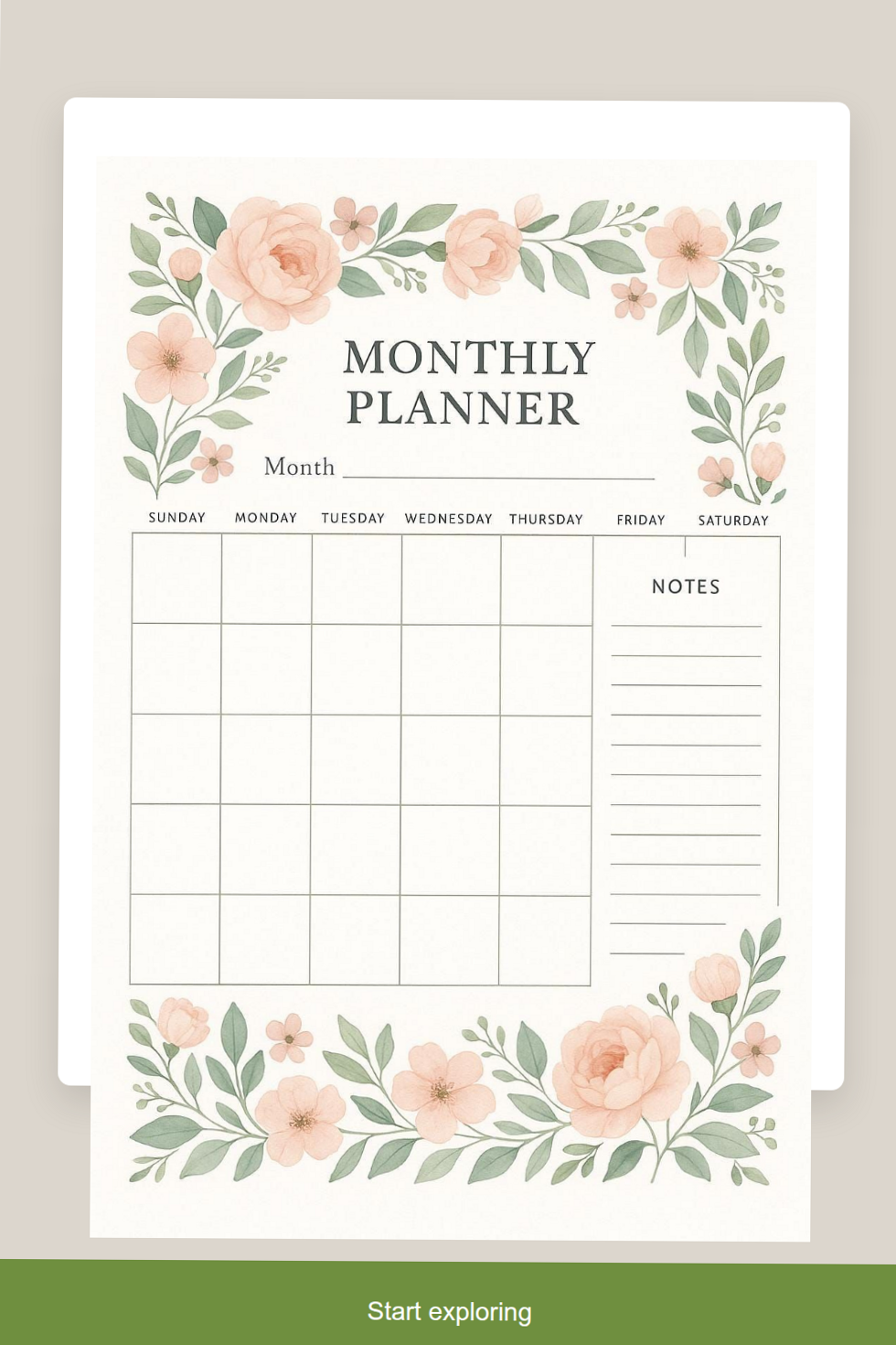 Stay Organized with Our Beautiful Monthly Planner Download — ☁️ 🌿 stay inspired all year long