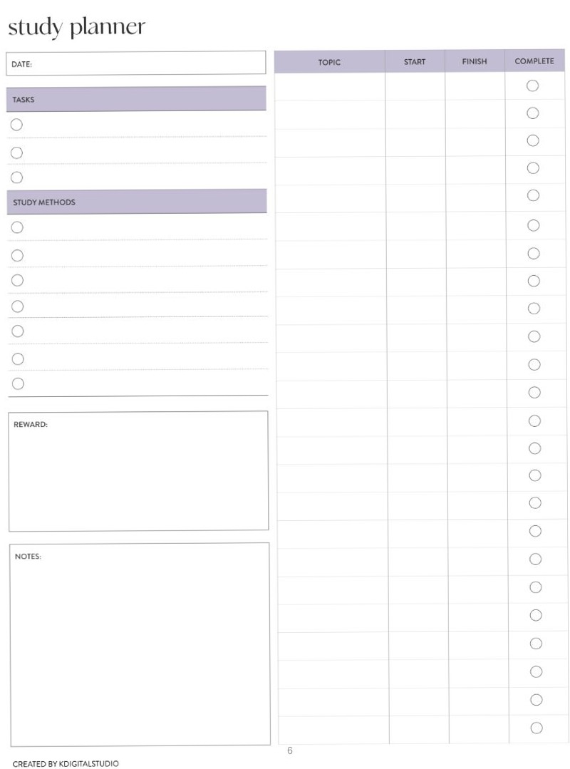 Stay Organized with This Creative Homework Planner Design — 📊 📊 secret to staying productive