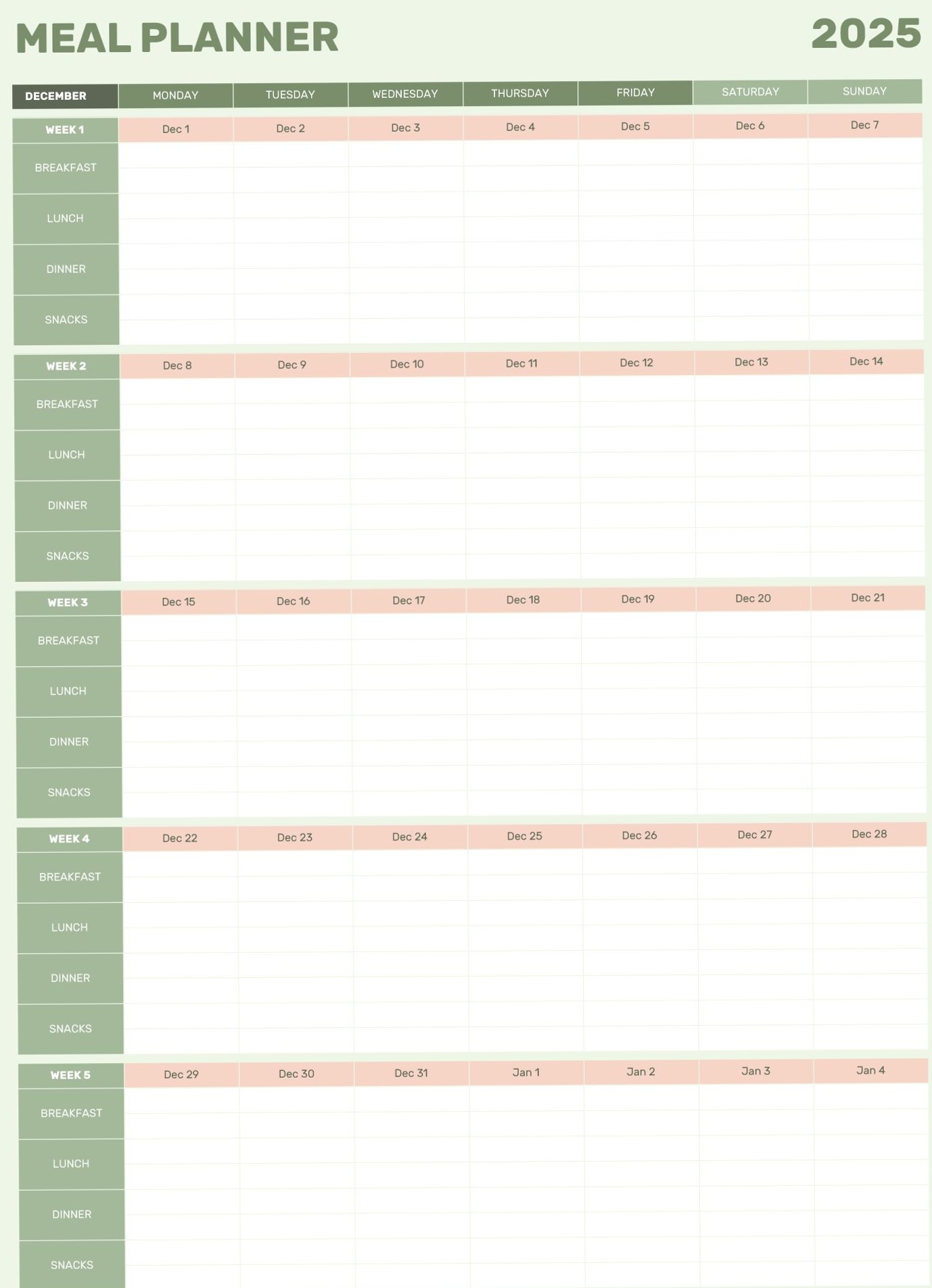 Streamline Your Meals with This Digital Meal Planner — 💍 🥂 secret to staying productive
