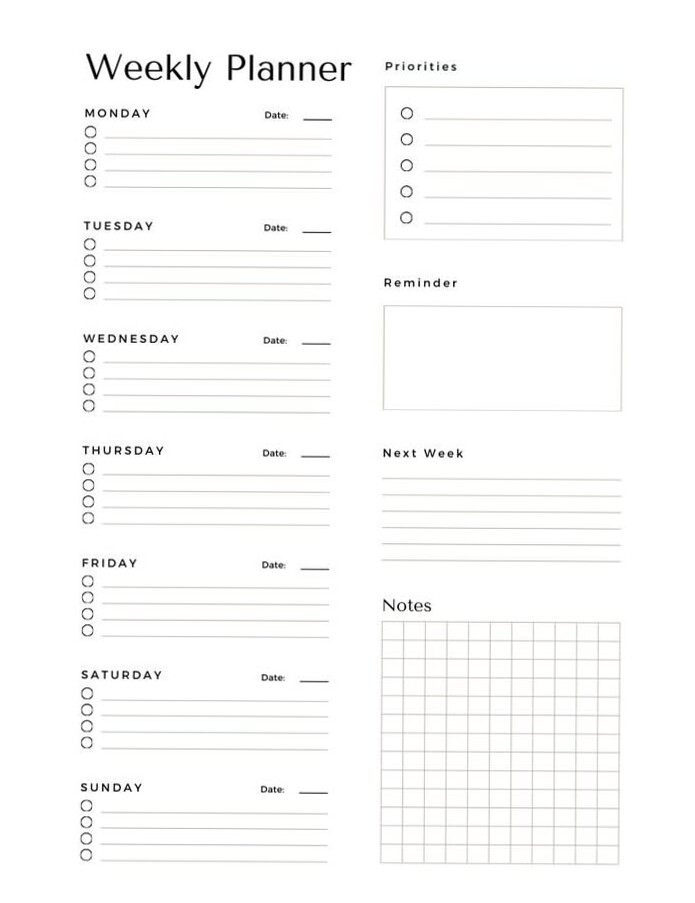 📌 📌 Streamlined Daily Planner for Creative Productivity | secret to staying productive