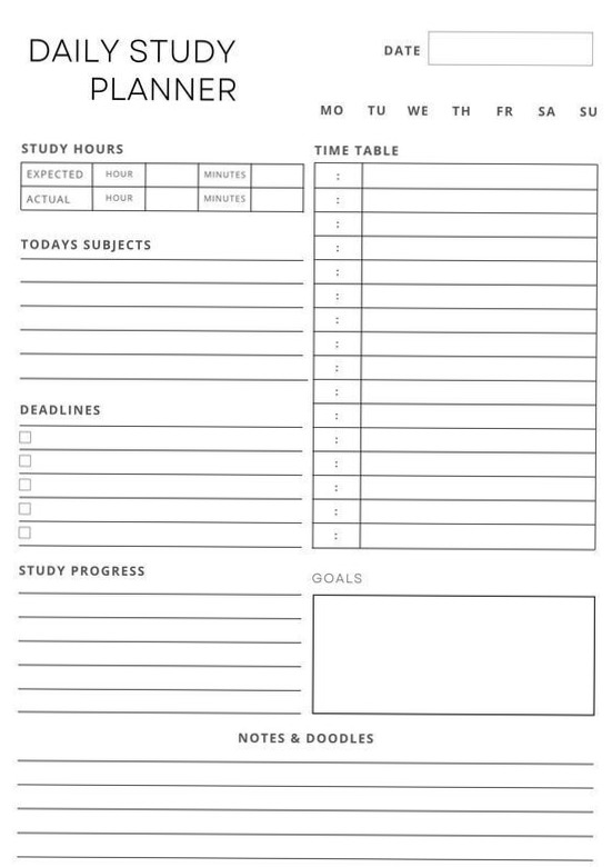 📍 🌈 Student Study Planner Printable: Track Assignments & Grades (PDF) | seamless organization hack