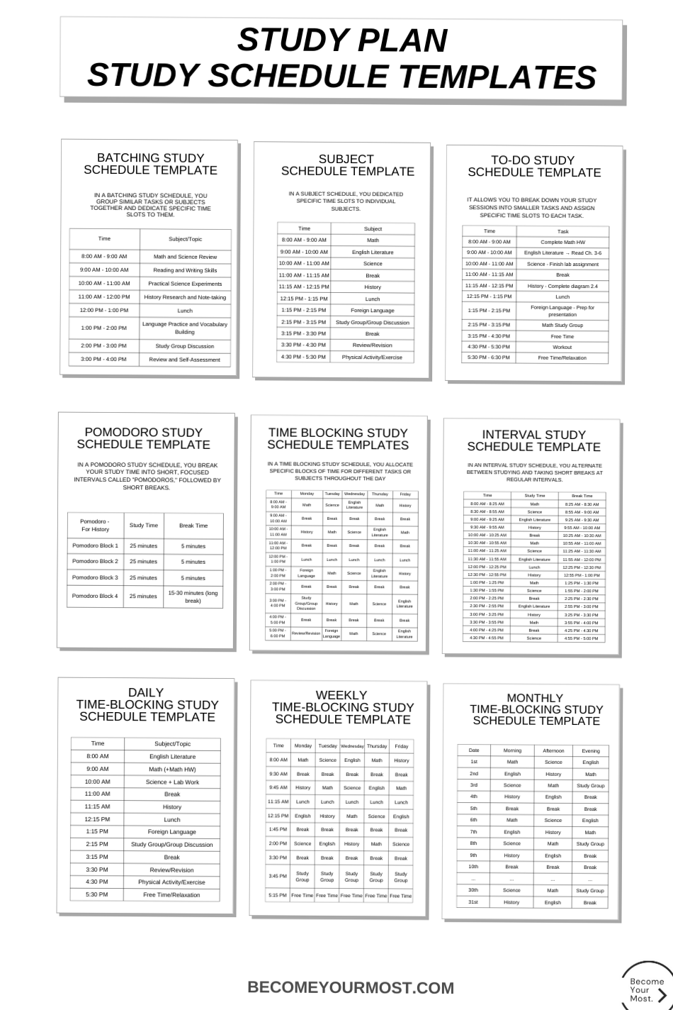 🖌️ 📍 Study Plan — Master Your Time & Maximize Your Potential | dream life manifestation