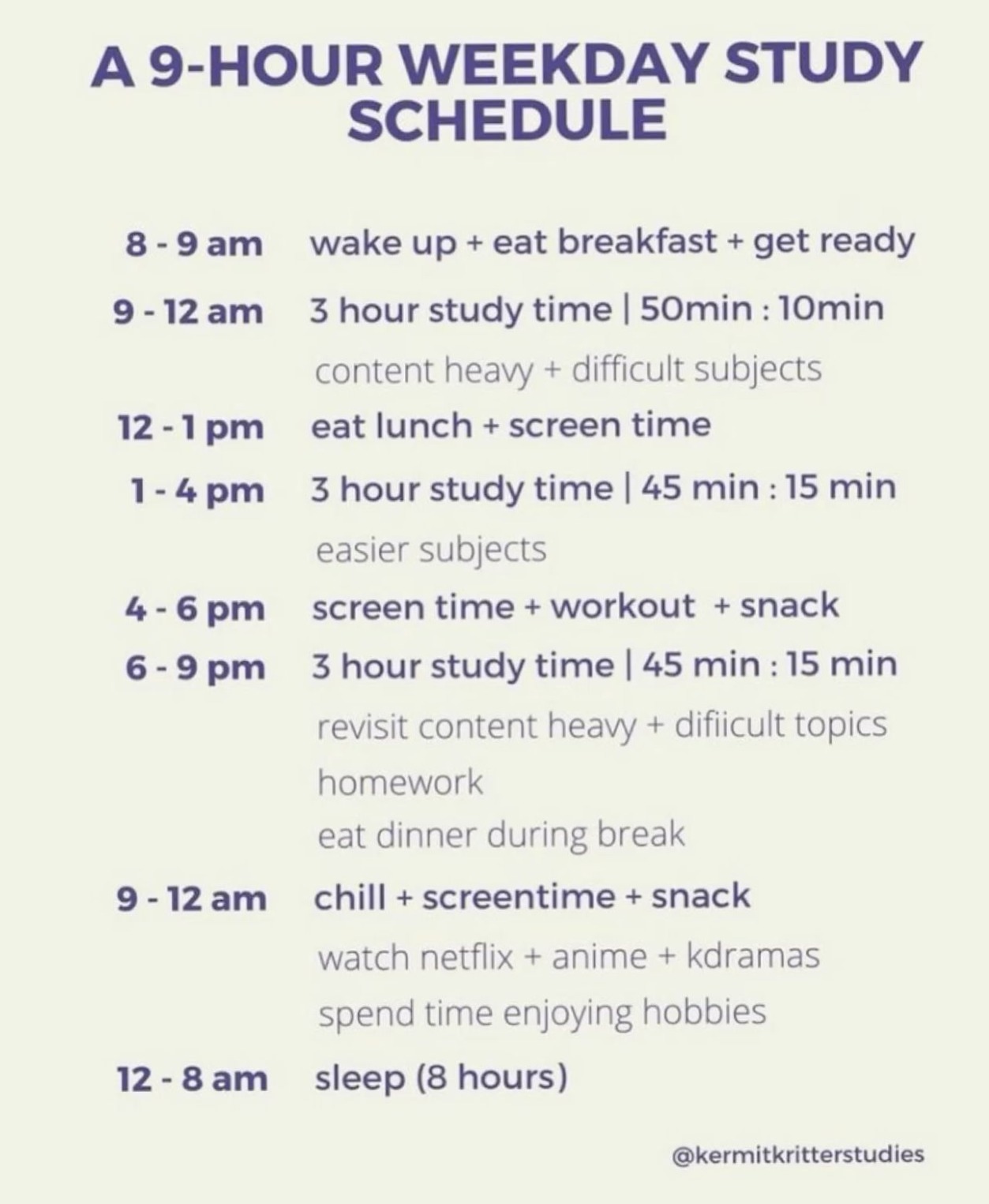 🕯️ 🕯️ Study Schedule | 9 Hours | 8 Sleep | A* Student Planner | romanticize your routine