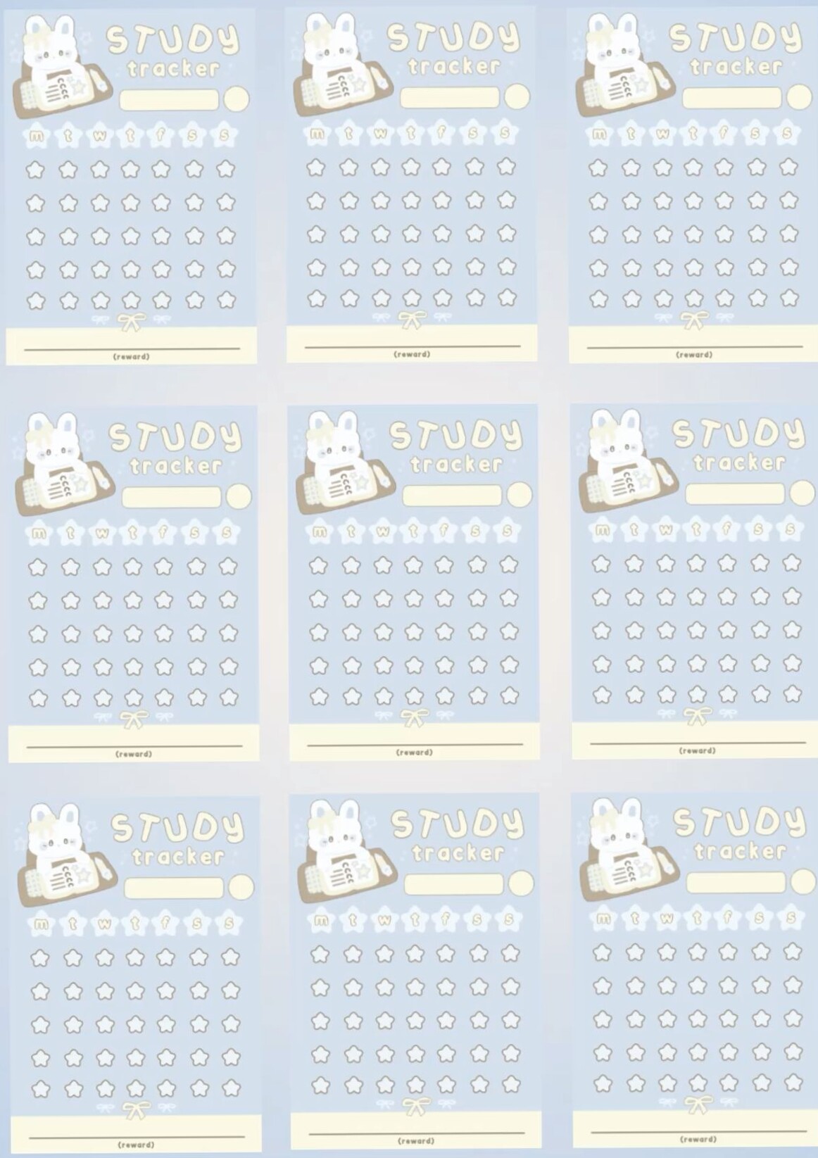 🥂 🥂 Study Tracker for Digital Planners & Creative Projects | ultimate printable checklist