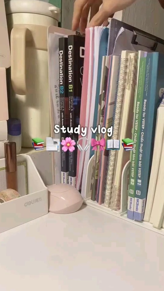 Study vlog for digital design planners & creative assets — 🥂 🌸 secret to staying productive