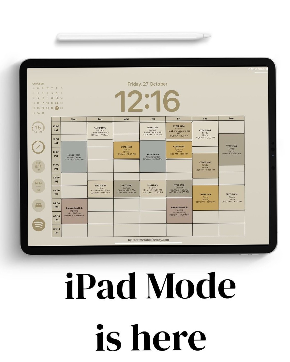 Stunning iPad Timetable Wallpaper for Productivity Boost — 🖌️ 🪄 romanticize your routine
