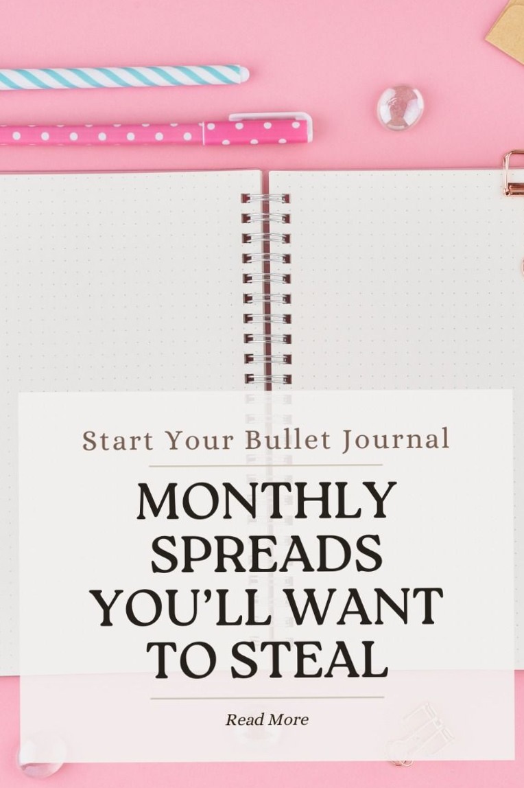 📁 📝 The Best Bullet Journal Monthly Spreads for Digital Design & Planners | romanticize your routine