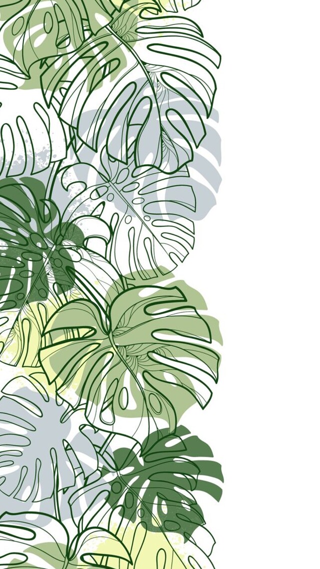 Tropical Leaf Monster iPhone Background — 📝 📁 stay inspired all year long