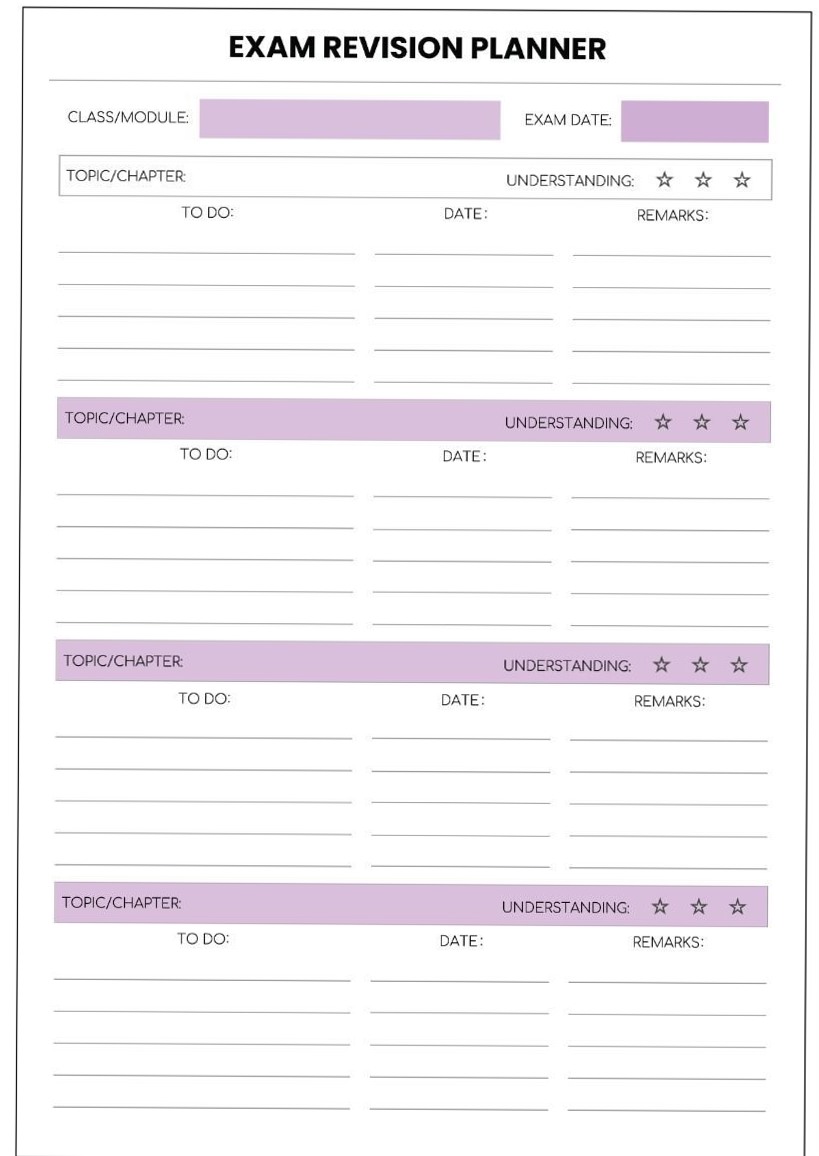 Ultimate Exam Planner for Productive Study Sessions — 🍰 👰 dream life manifestation