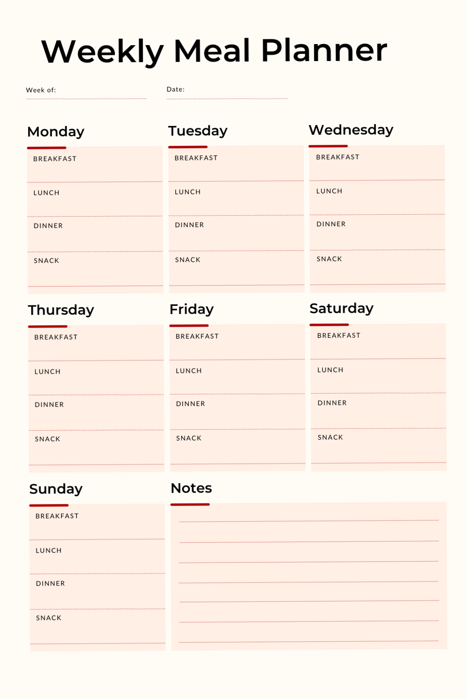 Ultimate Meal Planner Bundle: Weekly Tracking & Organization Ideas for a Stress-Free Week — 🍰 🥂 stay inspired all year long