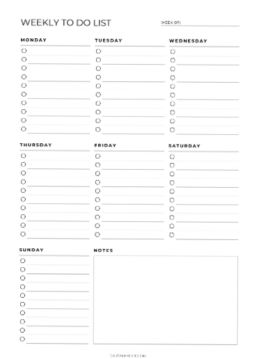 💎 🖌️ ultimate printable checklist: Free Weekly To-Do List Printable for Planners & Designers