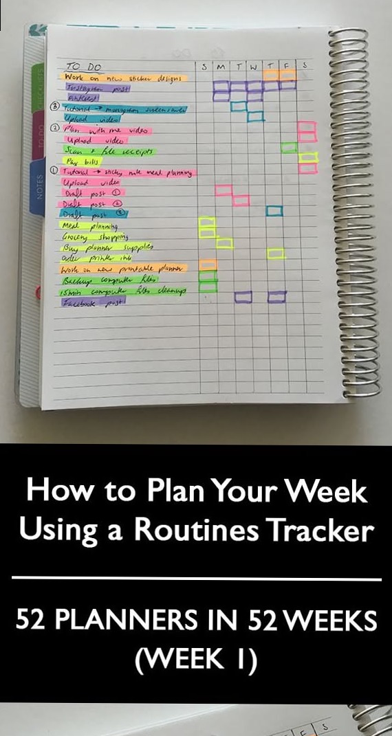 📌 📊 ultimate printable checklist: Plan Your Week with a Routine Tracker – Week 1 of 52