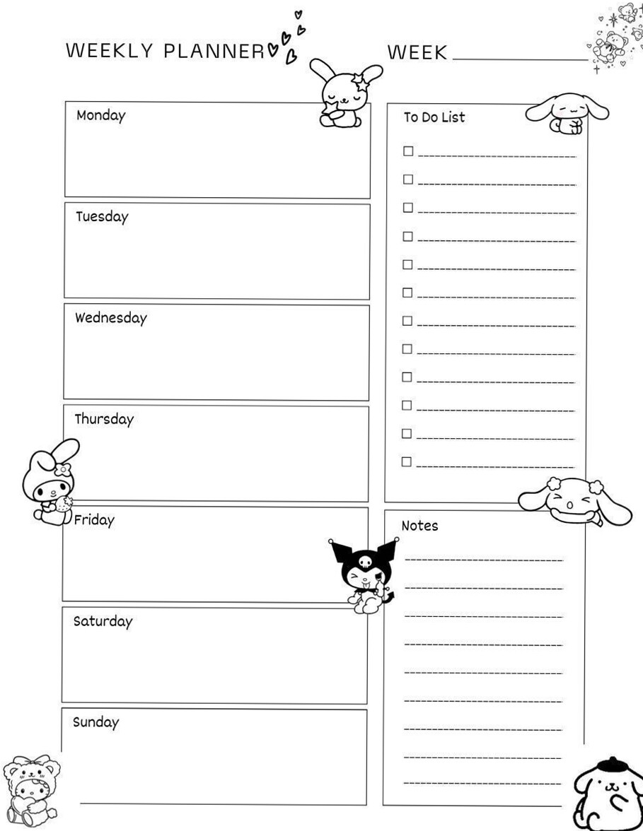 🌿 🌿 Ultimate Weekly Planner Template for Digital Design & Creativity | romanticize your routine