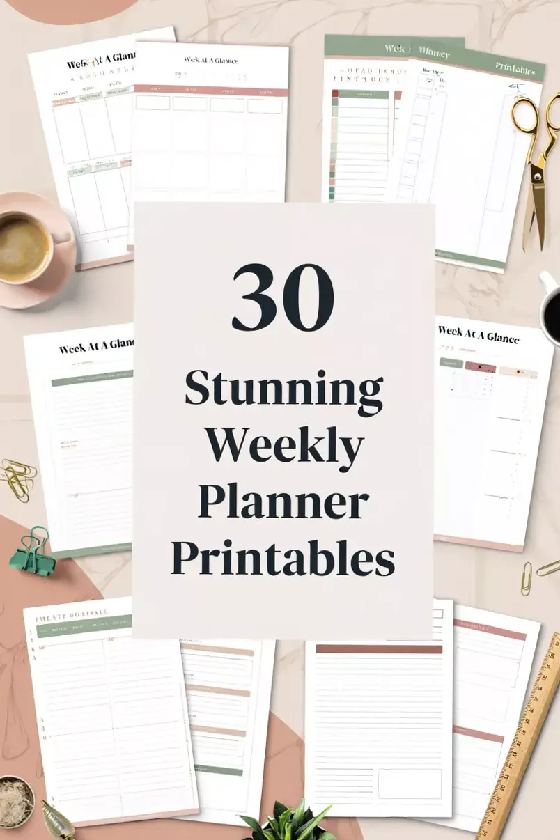 Undated Weekly Planner Printable Collection — ☁️ 🎀 stay inspired all year long