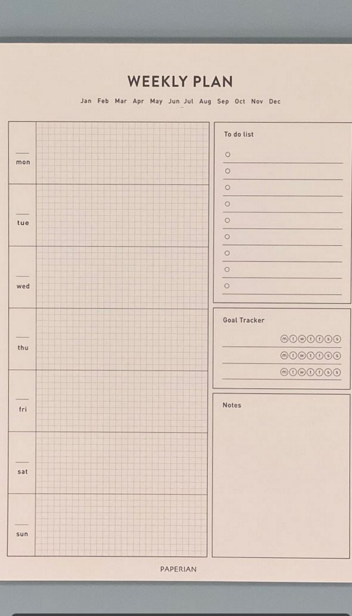 Vintage Weekly Planner | Japanese Study Schedule Template — 💌 💍 stay inspired all year long