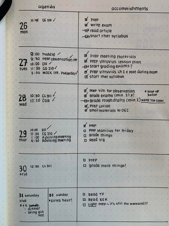 Week-at-a-Glance Planner Design 36 — 🍰 🥂 secret to staying productive