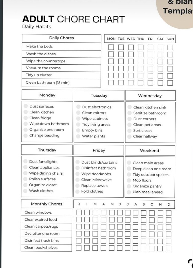 📝 📝 Weekly Cleaning Schedule for Busy Families | romanticize your routine