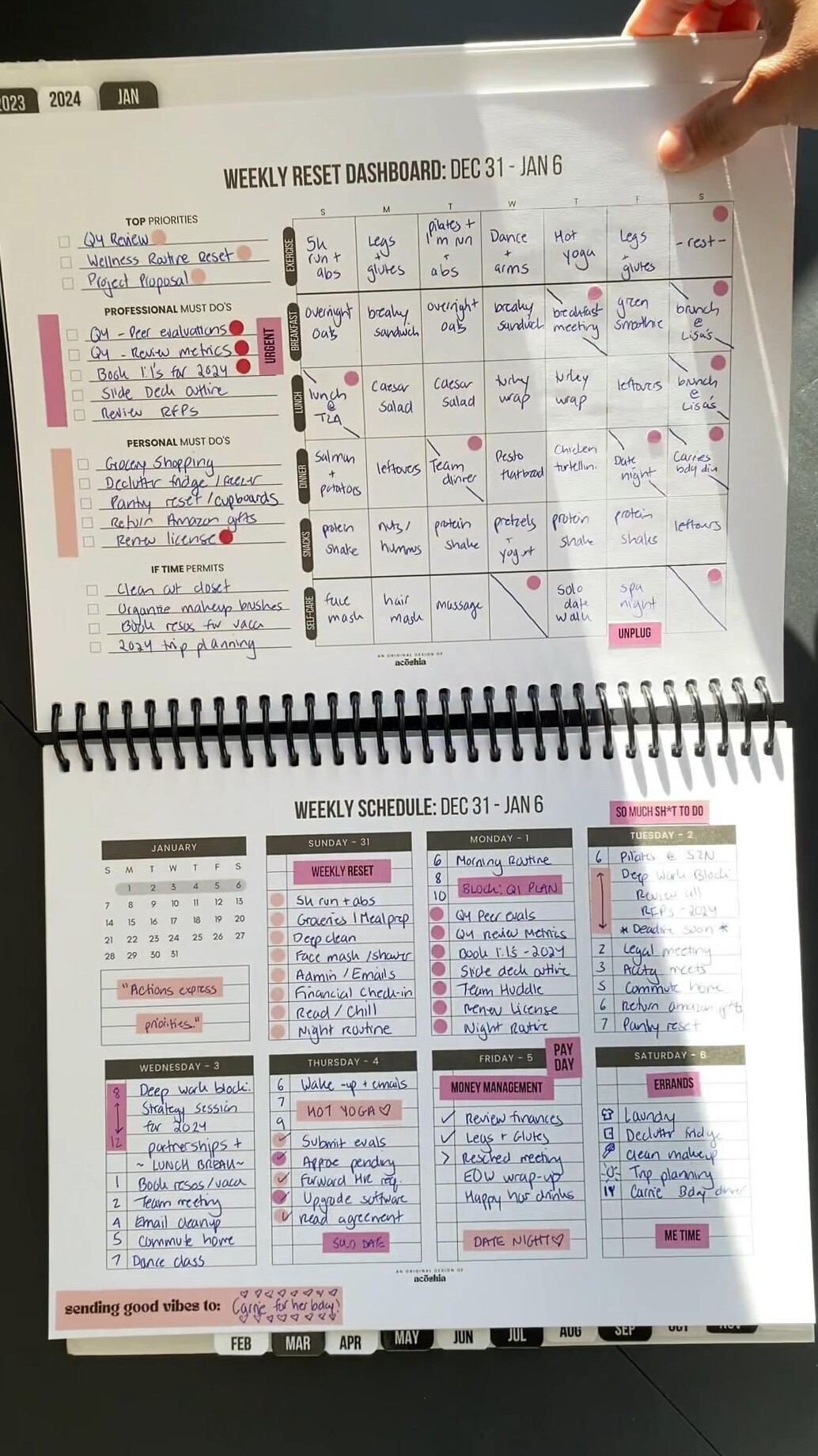 Weekly Goal Planner for Students | Digital Design — ☁️ 🎀 secret to staying productive