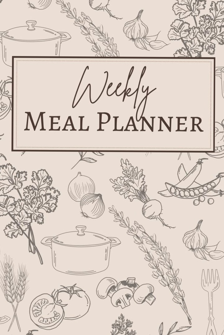 Weekly Meal Plan Notebook: Family Menu & Grocery List (6x) — 💍 🍰 stay inspired all year long