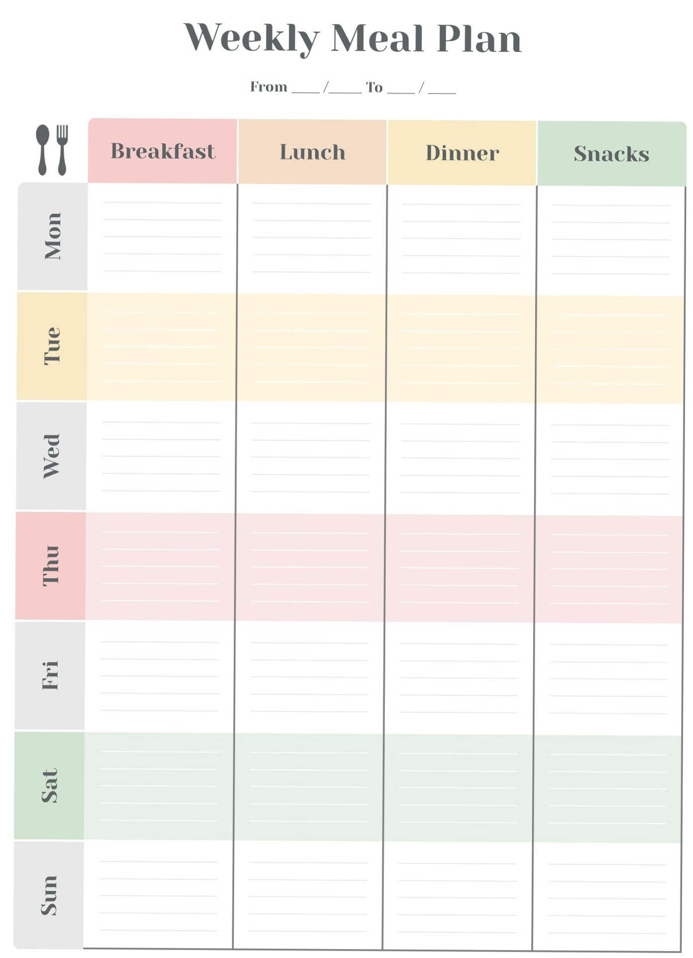 📍 🌈 Weekly Menu for Creative Planners & Digital Designers | secret to staying productive