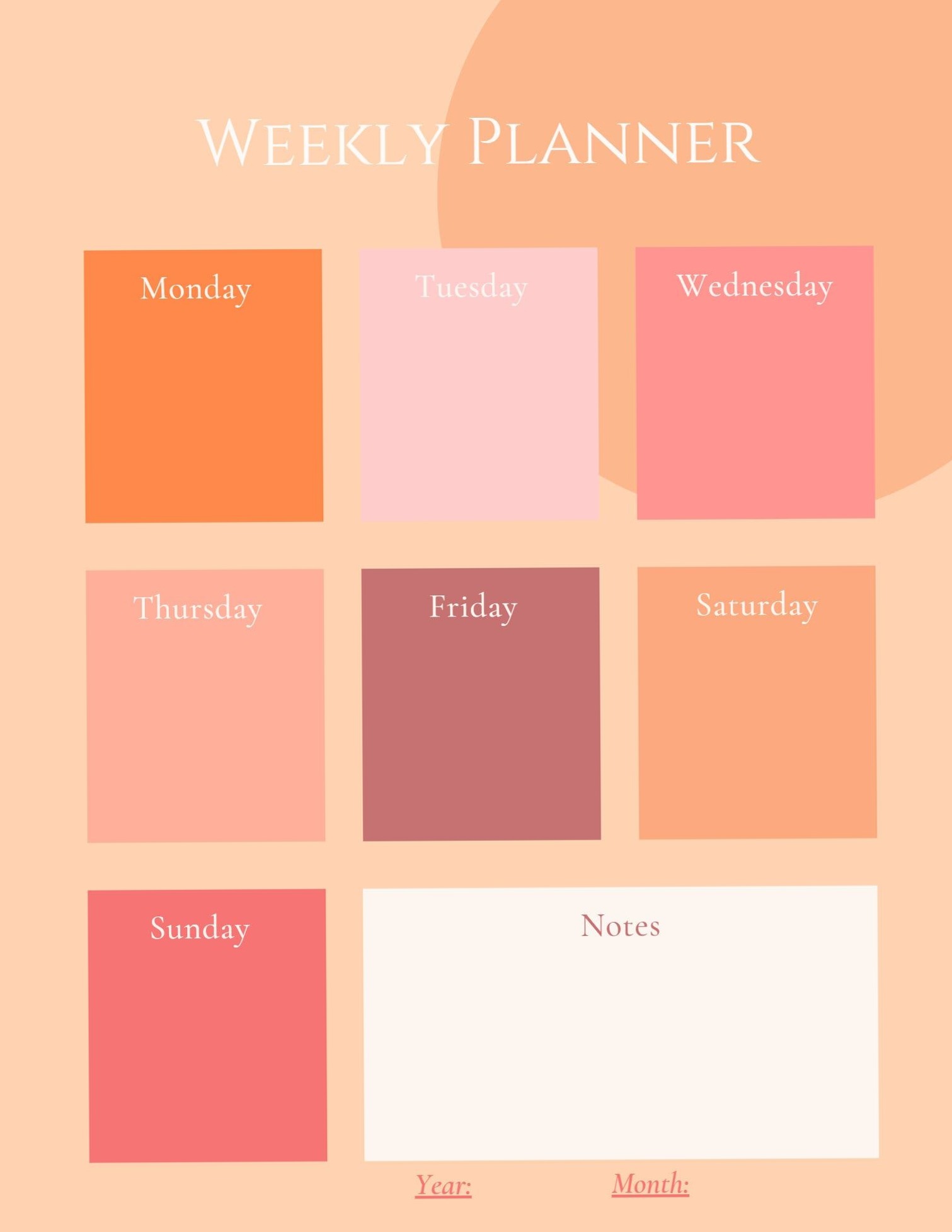 📌 📌 Weekly Planner — Etsy | Digital Design & Creative Assets | dream life manifestation