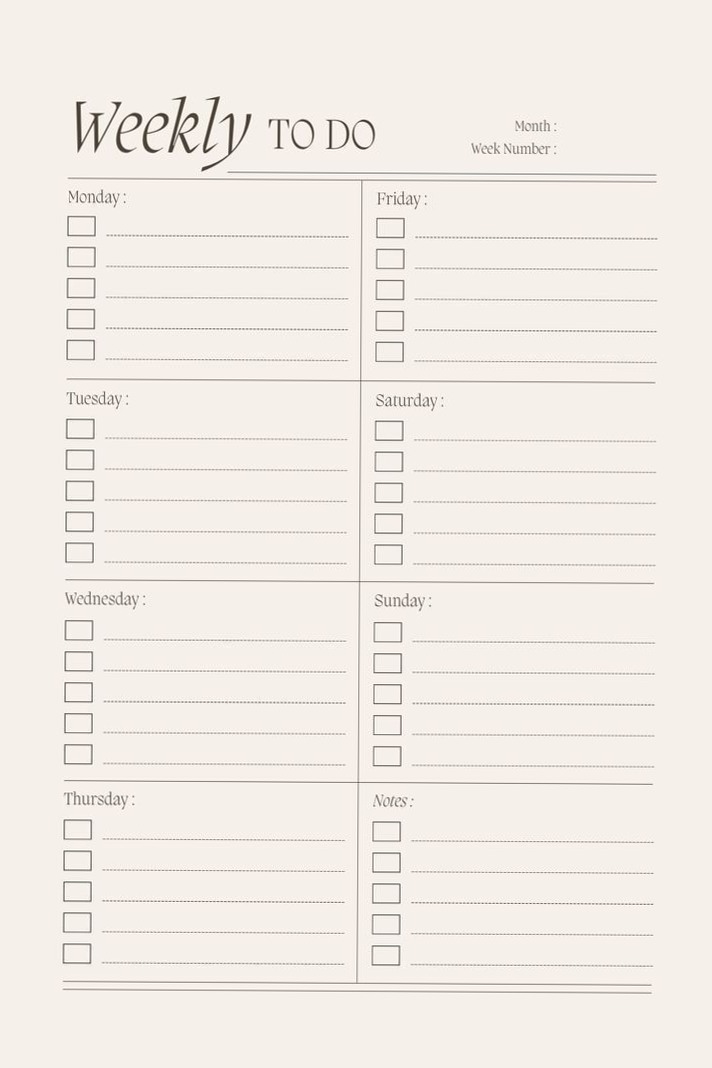 🌿 🤍 Weekly Planner Power — anitatihernandezs 1095 Design | stay inspired all year long