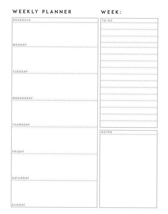 Weekly Planner Templates for Creative Productivity — 🎀 ✨ secret to staying productive