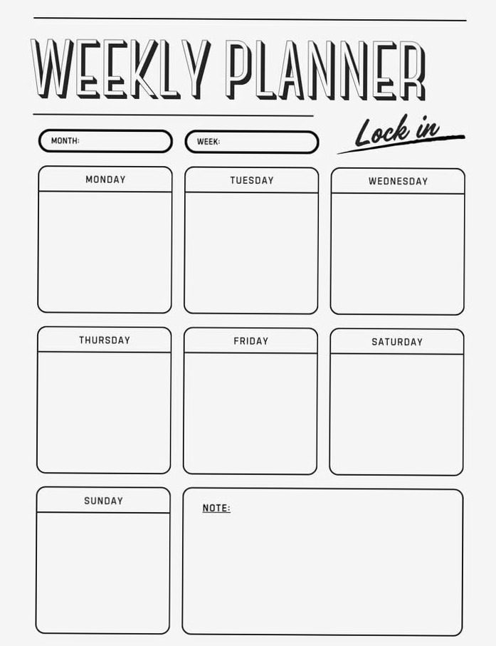 💍 🍰 Weekly Planners Bundle for Digital Design & Creativity | secret to staying productive