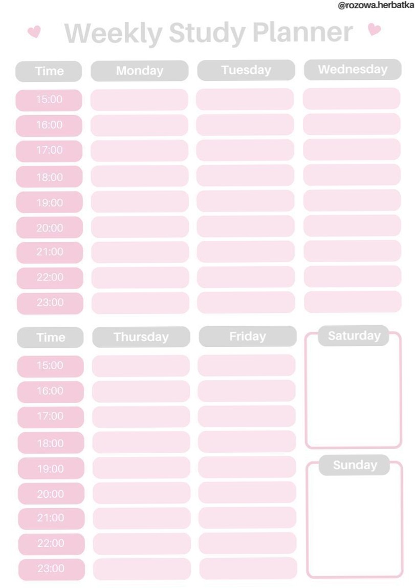 📍 🌈 Weekly Study Planner for Digital Design & Creative Productivity | secret to staying productive