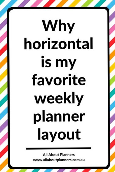 Why Horizontal Weekly Planner Layout Works Best — 🌈 🖌️ dream life manifestation
