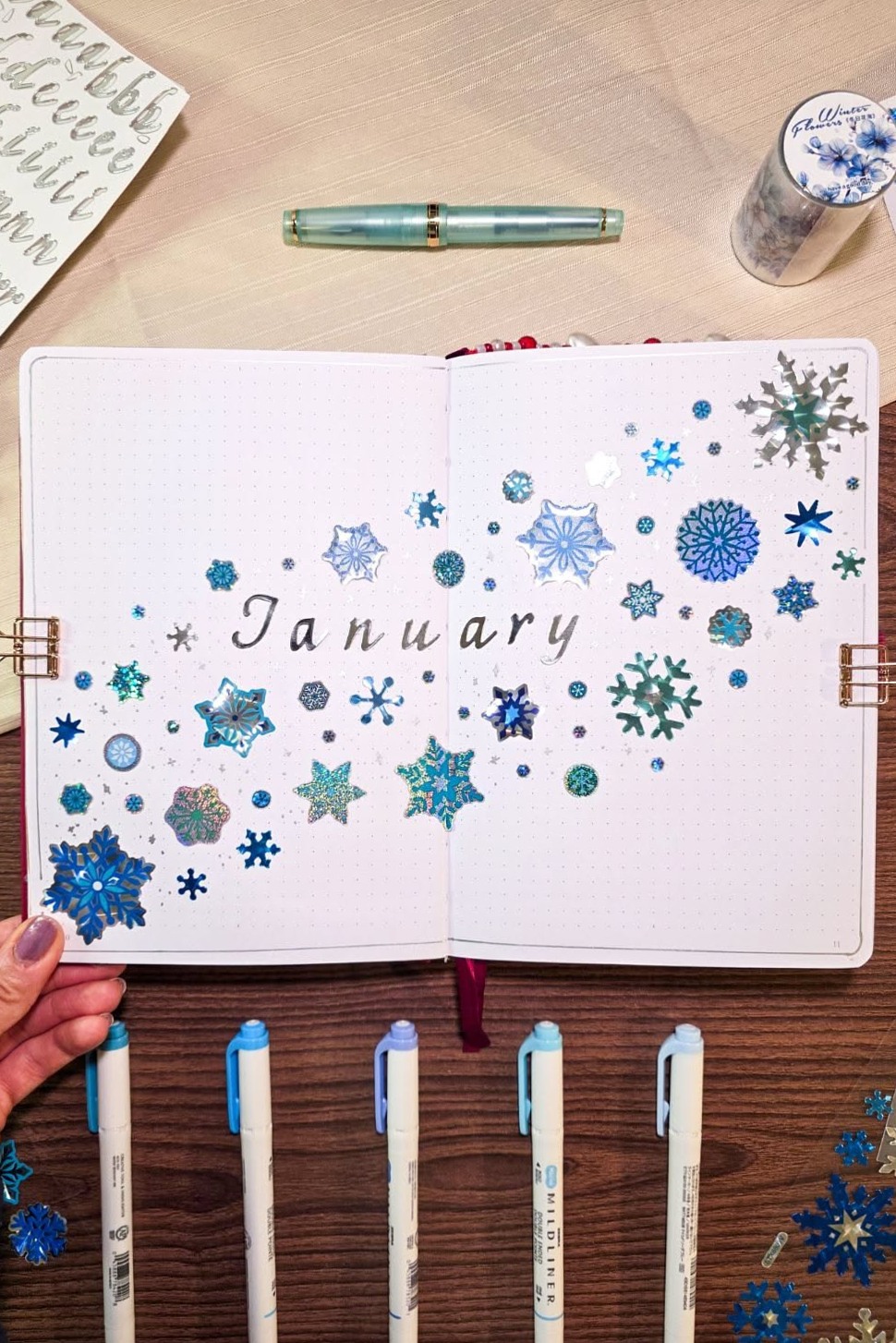 💍 🥂 Winter-Ready January Journal Design | secret to staying productive