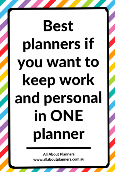 Work & Personal Planners in One – All About Planners — 🥂 🥂 romanticize your routine