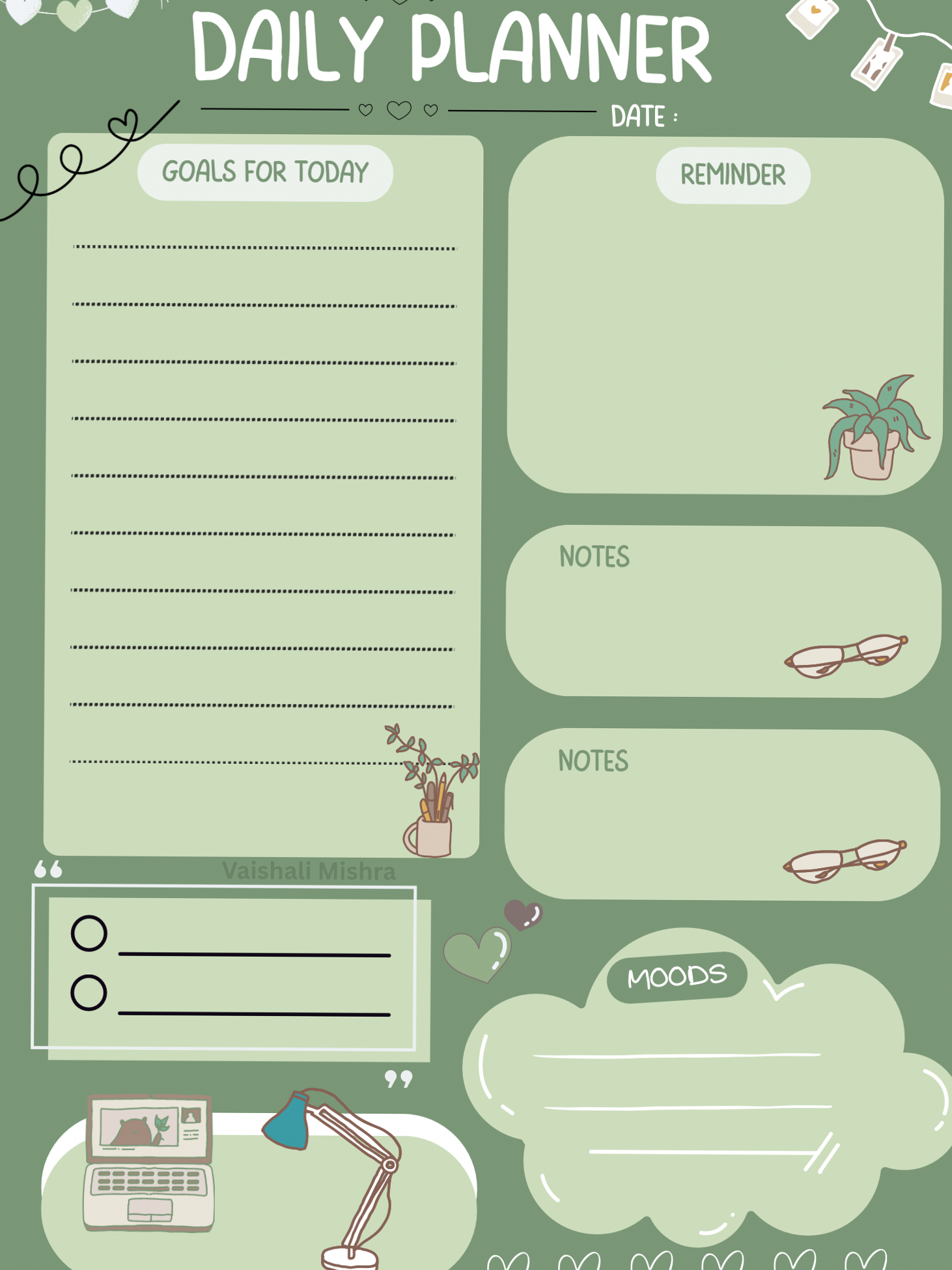 💍 👰 Your Daily Planner 🌿 | stay inspired all year long