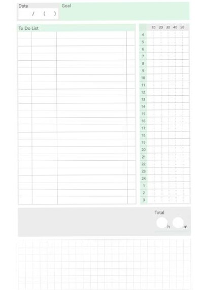 スタディプランナー1日タイプ｜A5サイズ手帳リフィル｜無料ダウンロード — 🎀 🌿 secret to staying productive