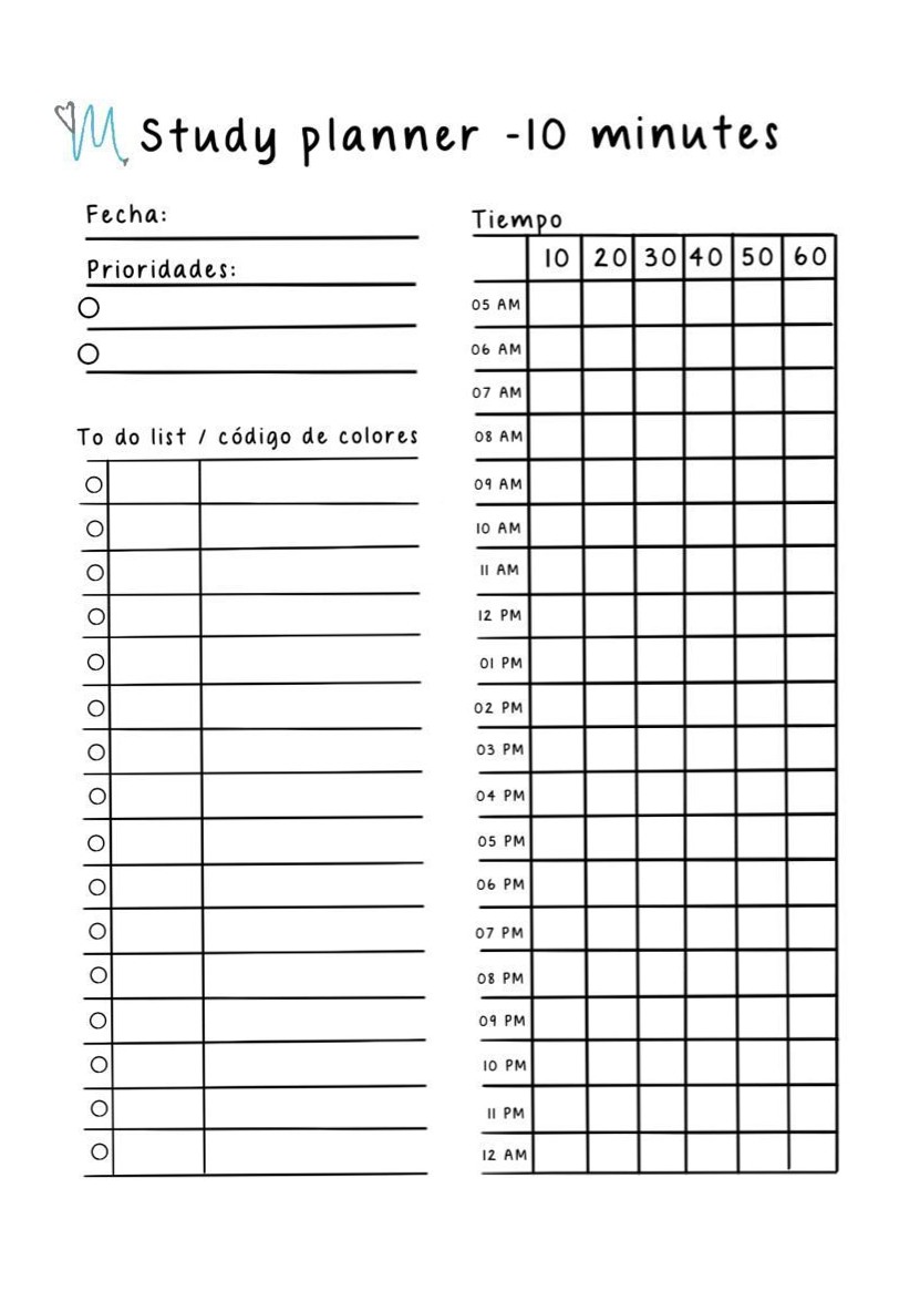 🖇️ 📅 10-Minute Planner for Student Goals | Minimal Study Design | dream life manifestation