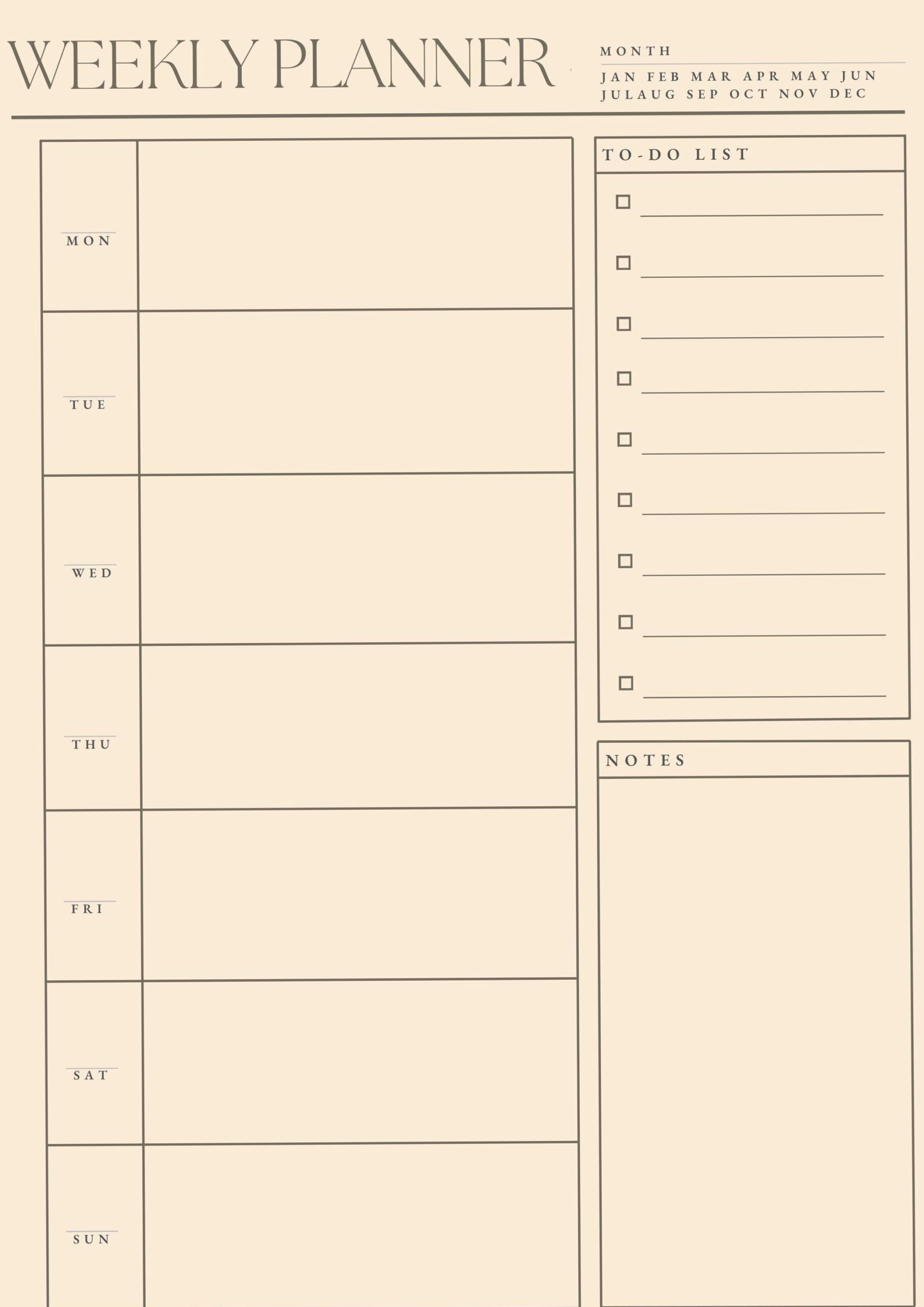 2023 Weekly Planner Template | Free Google Slides Download — 📊 📁 secret to staying productive