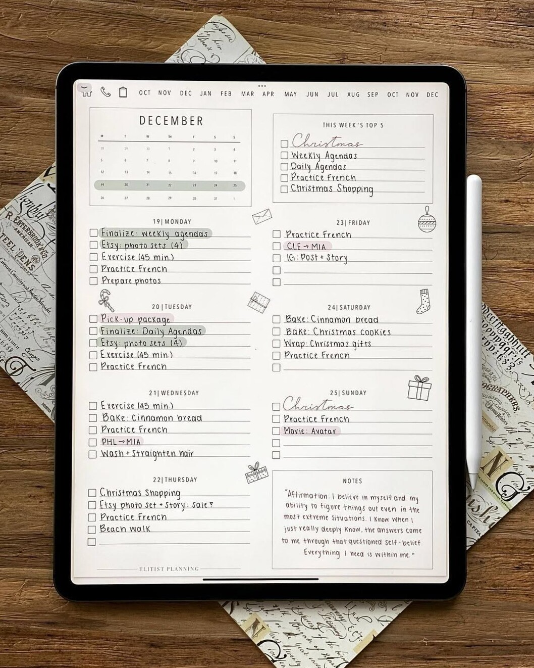 🌈 🌈 2025 Digital Planner Goal Setting & Reading Tracker Design | seamless organization hack