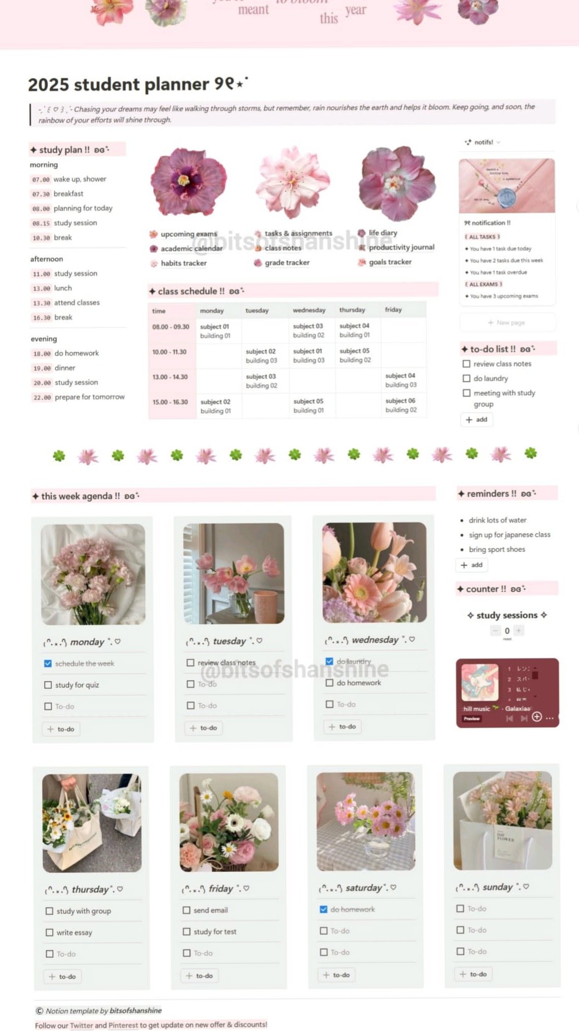 🖌️ 💎 2025 Student Planner Notion Template #NotionHQ | game-changing digital system