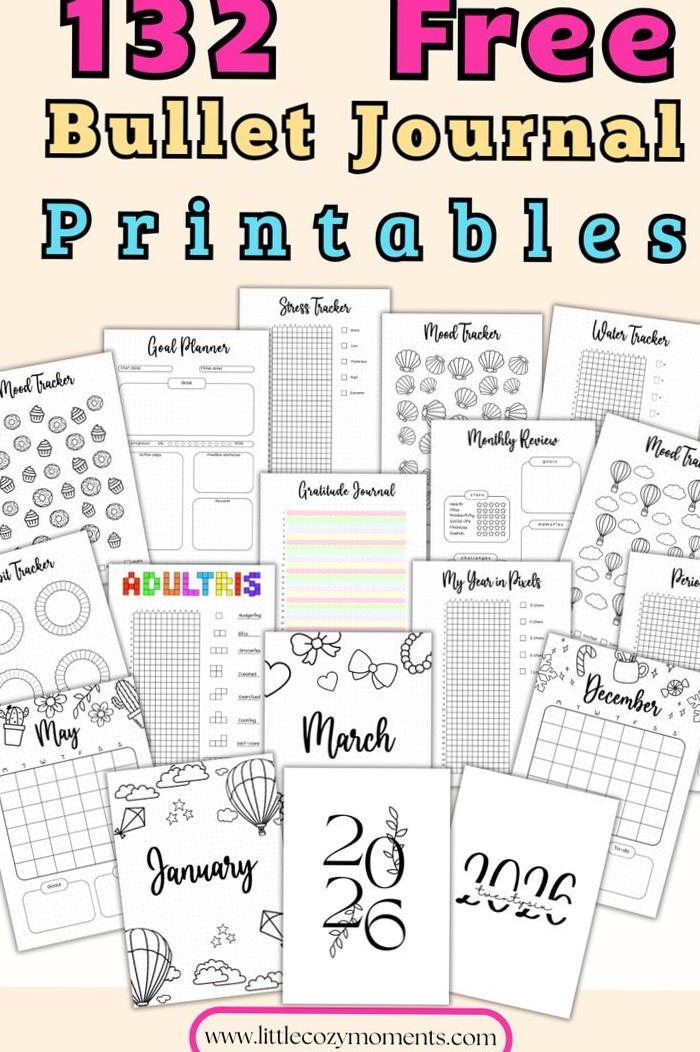 2026 Bullet Journal Bundle — Free Digital Planner & Creative Assets — 📁 📁 dream life manifestation